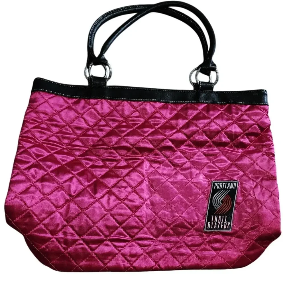 Little Earth Productions Trail Blazers Satin Pink Quilted Handbag Purse